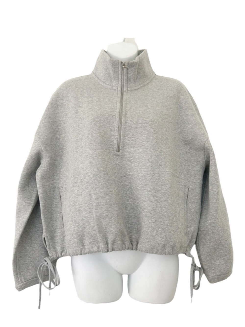 James Perse Yosemite Women’s Pullover Half Zip Sweatshirt Size 2/Medium Gray